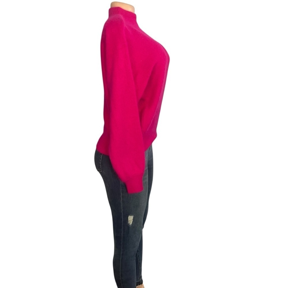 3/$30 ☀️ Rafaella's Pink Wool Blend Rabbit Hair Sweater - Picture 7 of 9